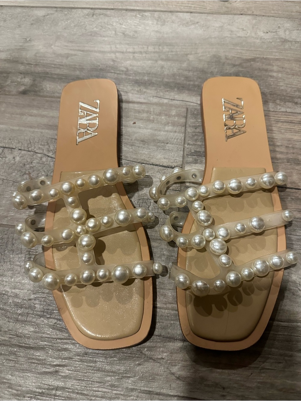 ZARA Pearl Sandals